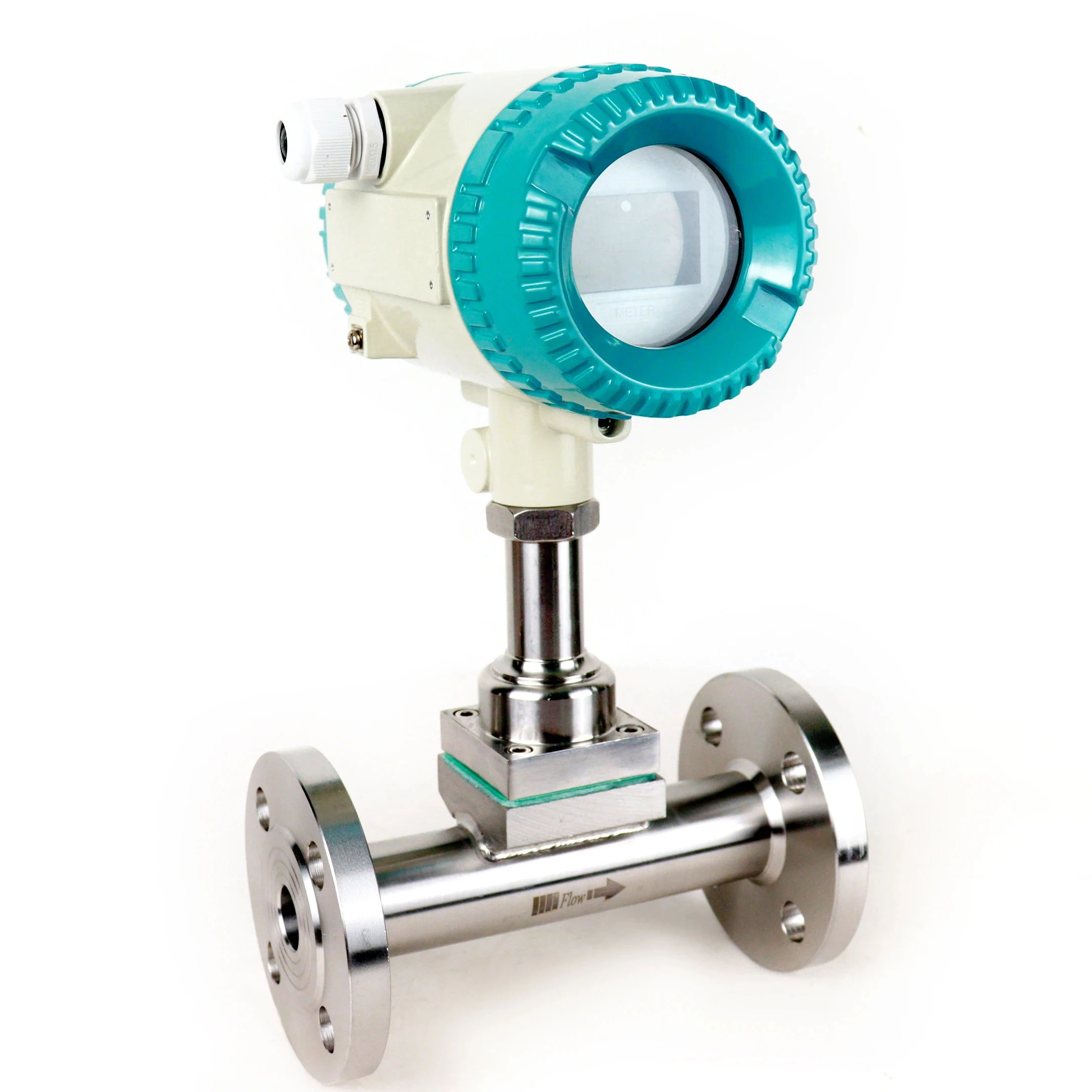 DN50mm for Steam Measurement Sensor With Temp and Pressure Value Flange 304SS Natural Gas Ozone Vortex Flowmeter