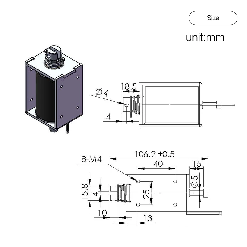 10 Вт Dc 6 в 12 В 24 в ход 25 мм нажимной соленоид для мини-рамы