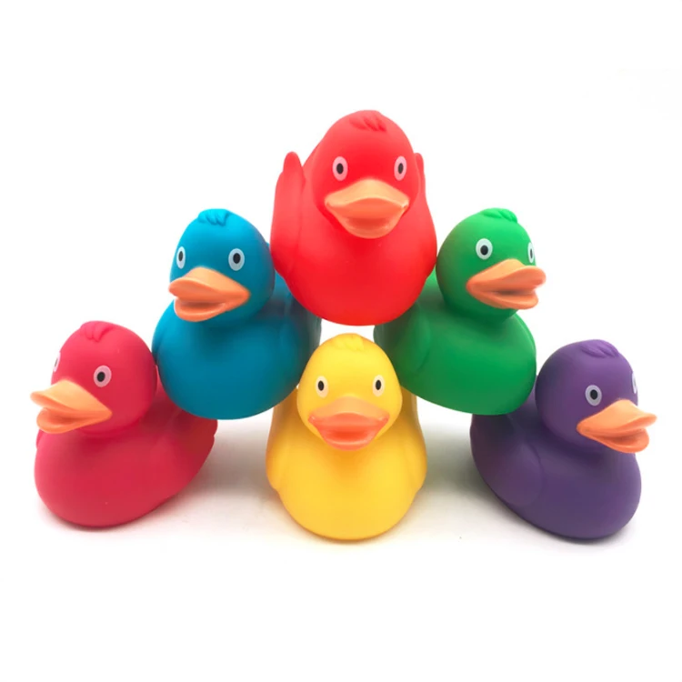 Custom Design Cute Soft Toy Swimming Floating Big Rubber Duck Bathtub Squeeze Sounding Squeaky Bath Duck