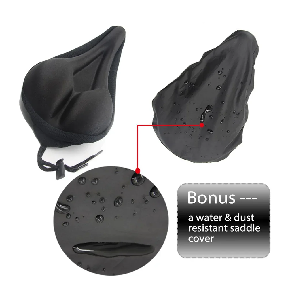Hot Sale Extra Soft Exercise Bicycle Seat Compatible Bike Seat Cover Cushion