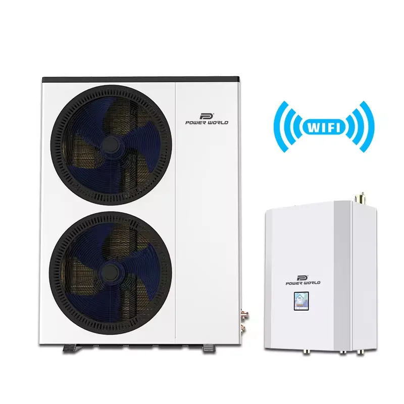 Erp A+++ Low temperature  r32 new heat pump control board full color cop 5 air to water heat pump 5kw 30 kw