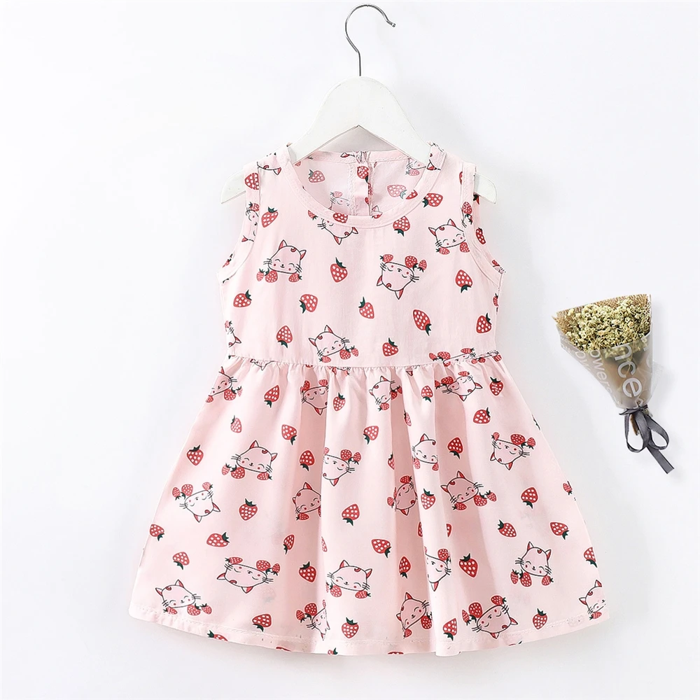 2022 summer new girls dress girls sleeveless dress baby clothes factory direct wholesale