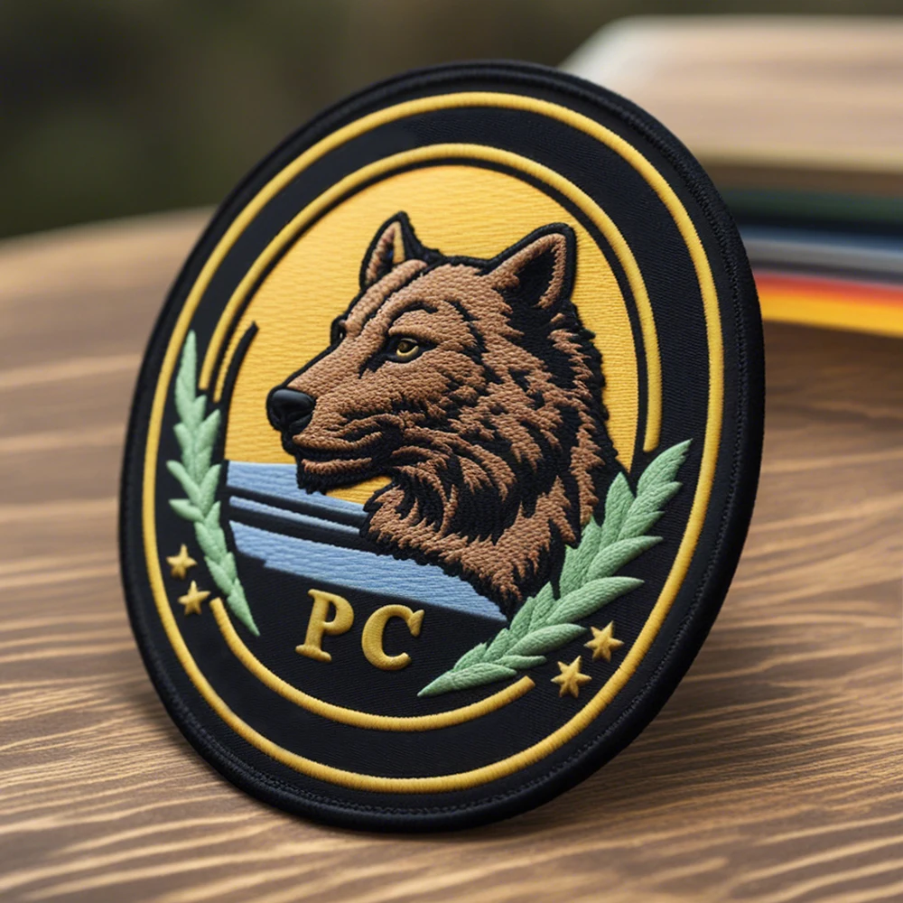 Custom Name Letter Logo Chenille Patches / 3D Silicon Pvc Rubber Patch / Design Woven Iron On Embroidery Patches For Clothing