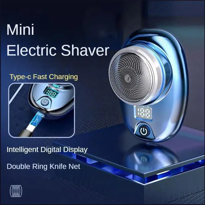Mini electric shaver Rechargeable Low Noise Professional beard Trimmer Cordless for Men shaving razor