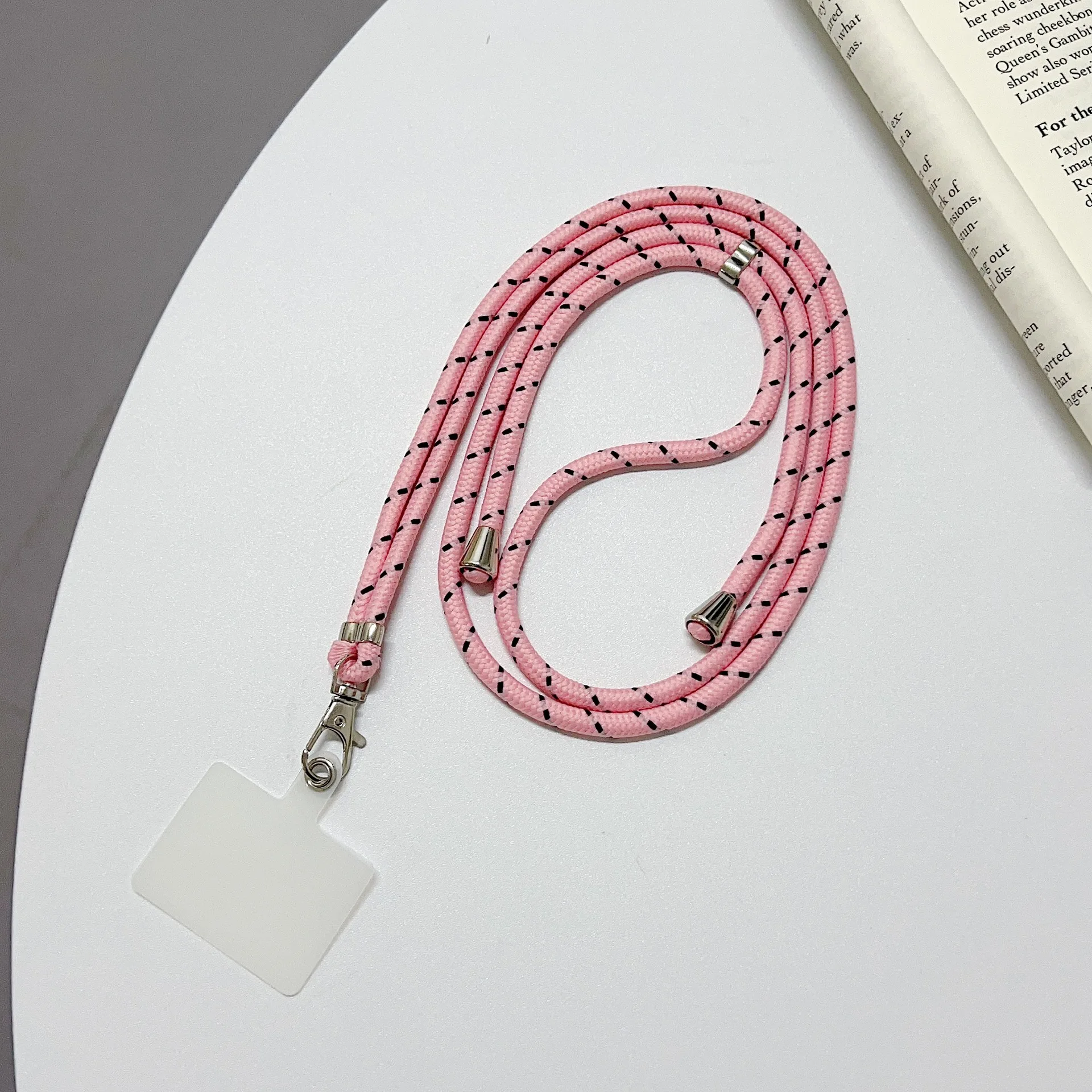 For all phone smartphone universal size adjustable strap tether patch mobile cell phone PVC+nylon lanyard