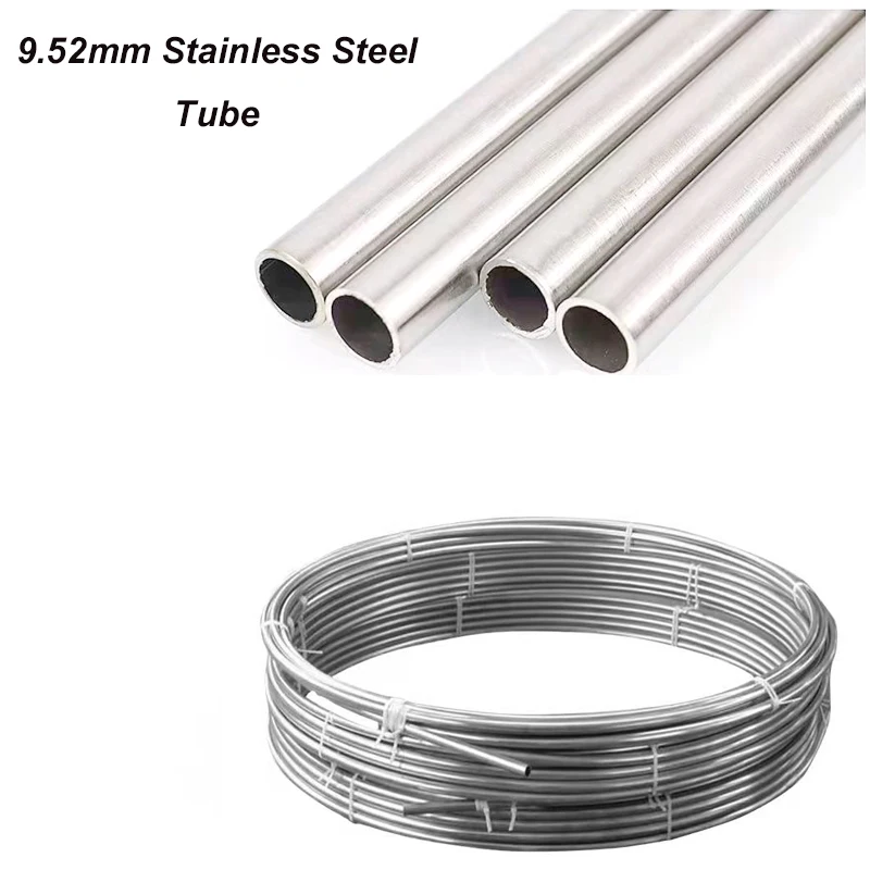 9.52MM Stainless Steel Pipe  3/8' SS Coils Tube For High Pressure Misting System Fog Machine 100m/roll