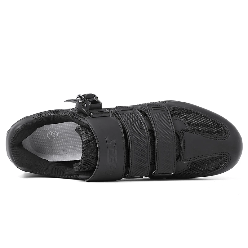 New Men Mountain Cycling Shoes Outdoor Professional Racing Bike Sneakers Road Bike Black Cycling Shoes