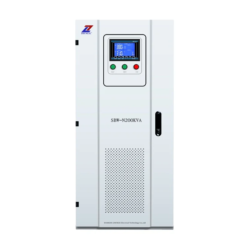 SBW-N200KVA трехфазный 200kw ЖК большой мощности компенсирующих сети переменного интеллигентая (ый) автоматический стабилизатор напряжения Регулятор