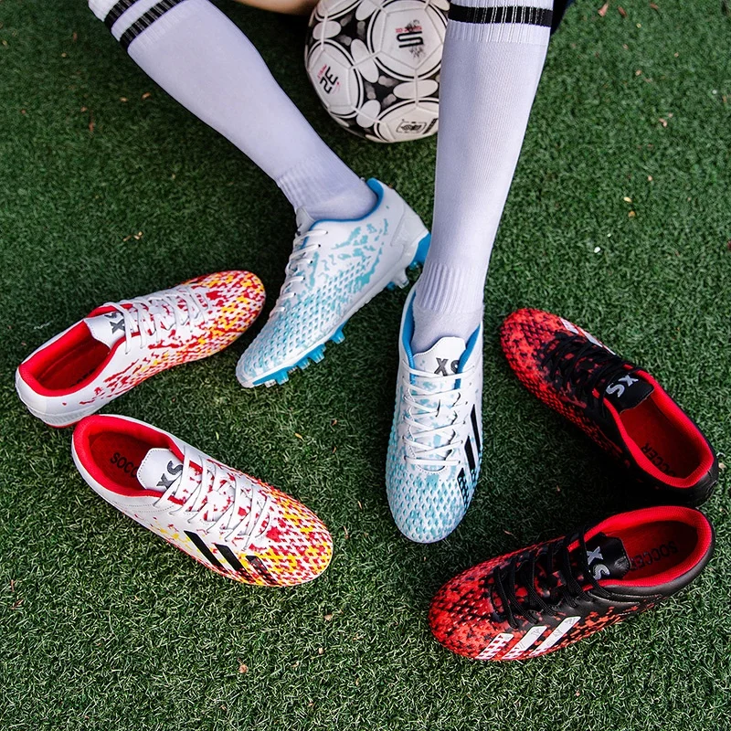 Новое поступление 2021, Мужская футбольная обувь, большие размеры, ультралегкие футбольные ботинки, кроссовки для мальчиков, Нескользящие, AG/TF, футбольные бутсы, ботильоны