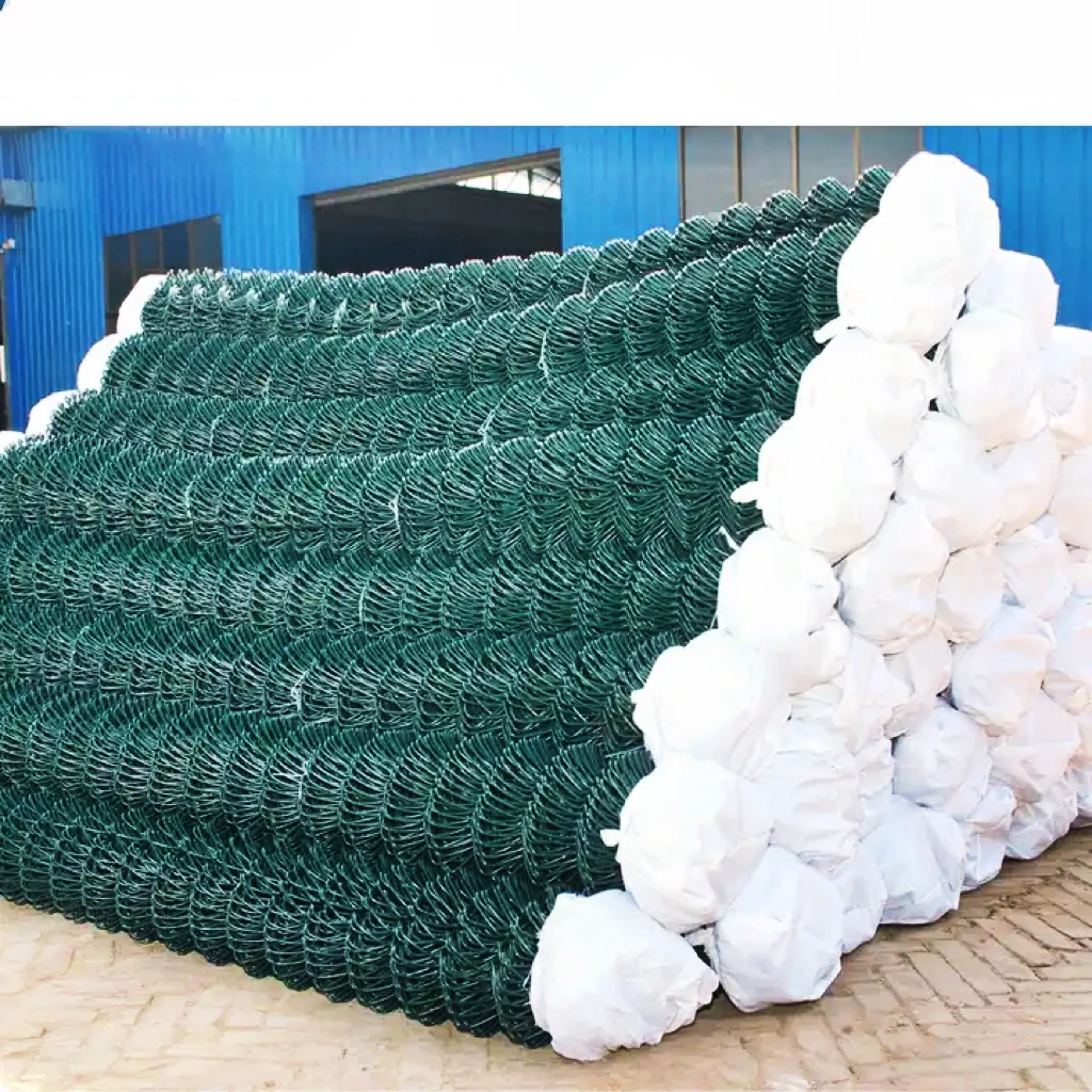 10ft Chain Link Fence 100ft 6ft 8ft Pvc Coated Wire Mesh Galvanized Diamond Custom Specifications for Sale