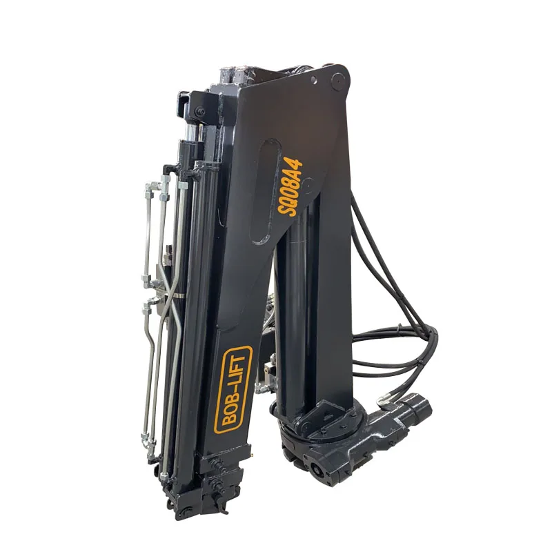 Hot Sale 800kg small mobile knuckle boom pickup truck lift crane with DC 12V Power Pack