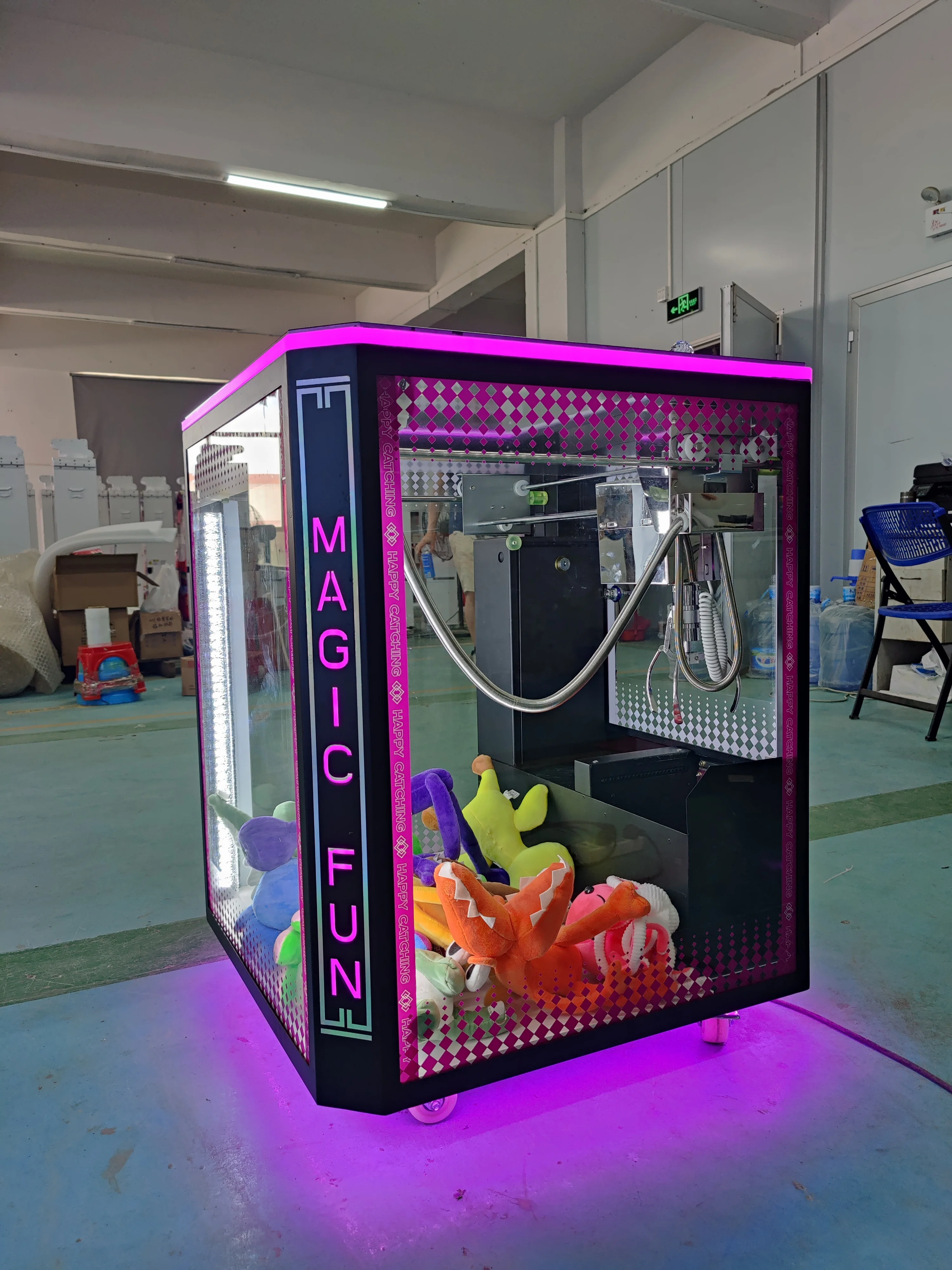Neofuns Magic Fun Cube Claw Crane Machine Seven Colors Single Mini Claw Machine