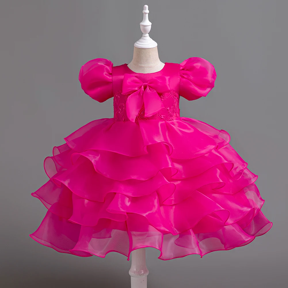 8622   Children Clothing Graduation Dresses Kids Latest Frock Design Child Dresses For Girl Wedding Party