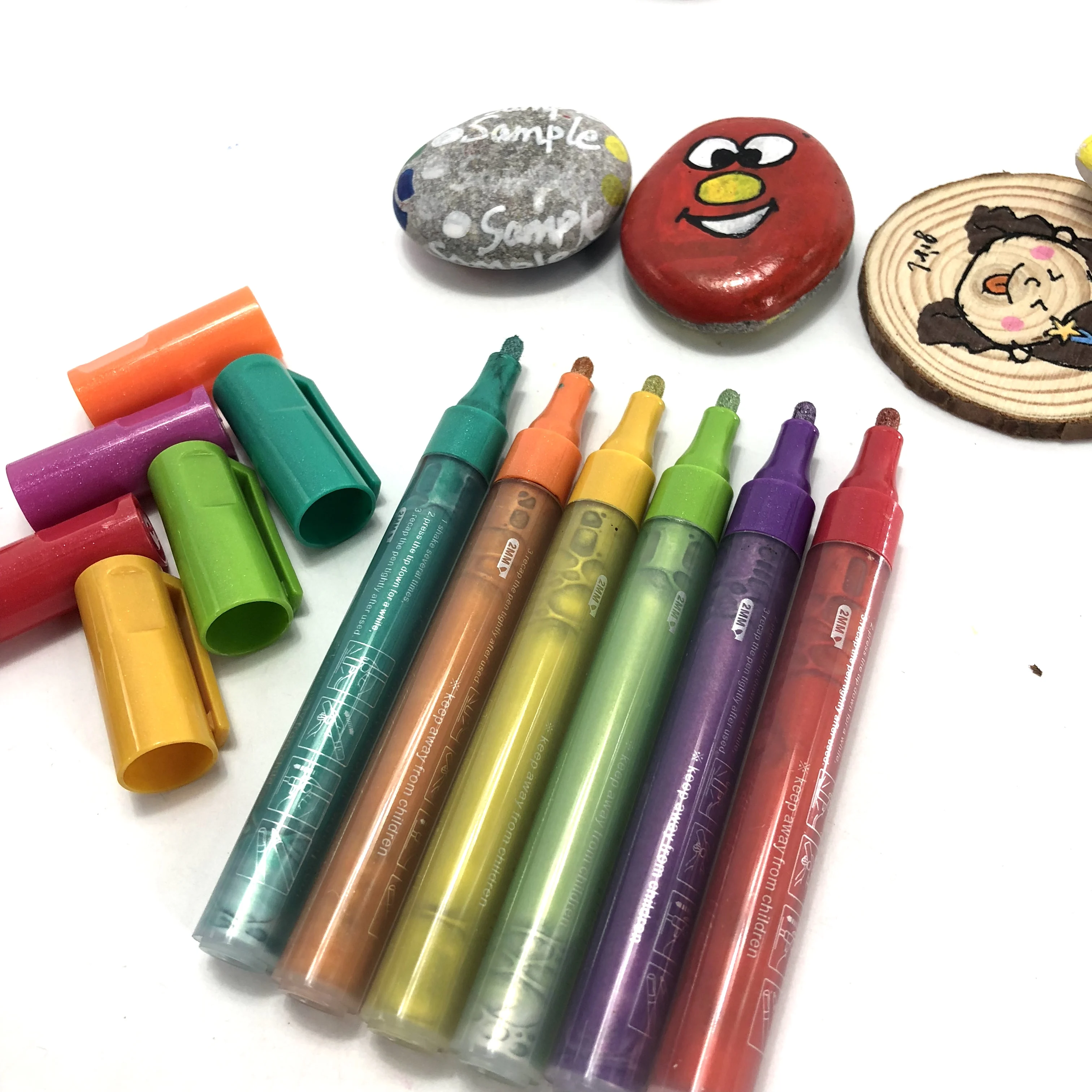 18 Colors Premium Waterproof Permanent Paint Art Marker Pen Set