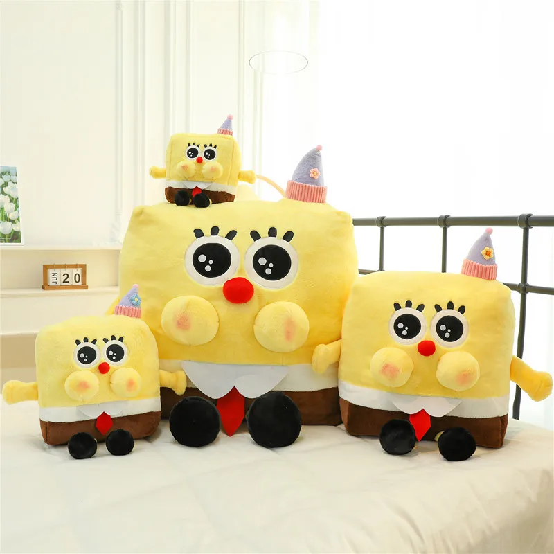 Cute Plush Toy Patrick Star Eugene H. Krabs Gary The Snail Stuffed Animal Toys Throw Pillow Halloween Decor Kids Gift