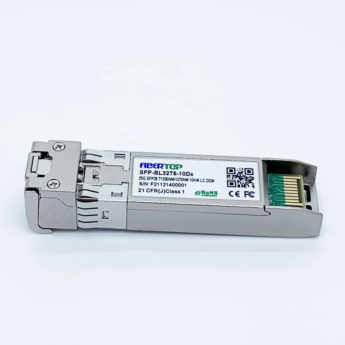 Волоконно-оптический приемопередатчик FIBERTOP 25G SFP28 BiDi SMF 1330nm-TX/1270nm-RX 10km LC DDM