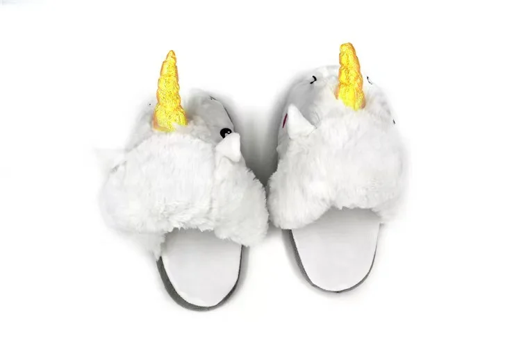 Dropshipping Winter new home women slides,warm fluffy  sexy slipper,Unicorn sneaker slippers
