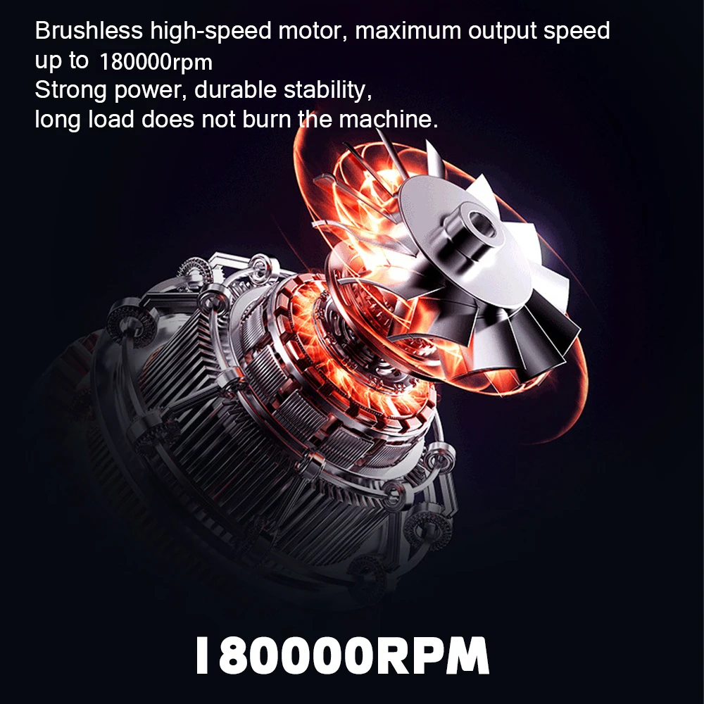 64mm Brushless Motor Turbo Jet Fan Electric Air Blower Rechargeable  Violent fan Blower Weight Car Dryer Snow And Leaf Cleaner