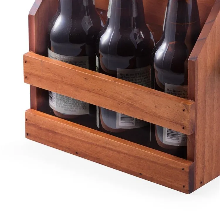 
Bar counter top service decorative portable solid brown coke wooden crate 