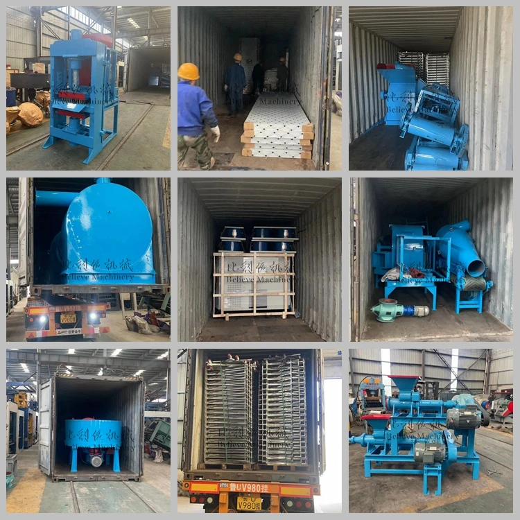Cube charcoal production linecarbonizing furnace hydraulic press machine for coal briquette