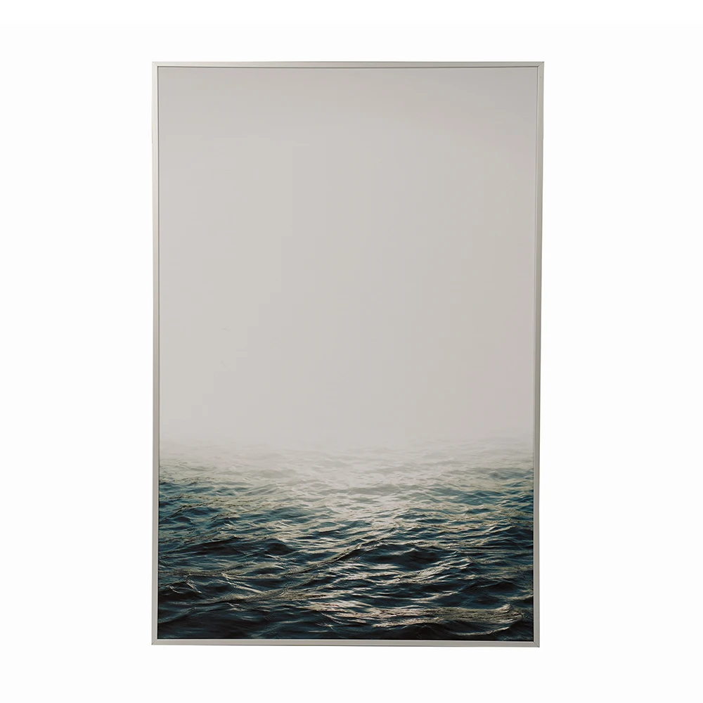 24x36 Custom Aluminum Metal Wall Hanging Picture Frame High Quality Silver Photo Poster Frame with Canvas Wholesale