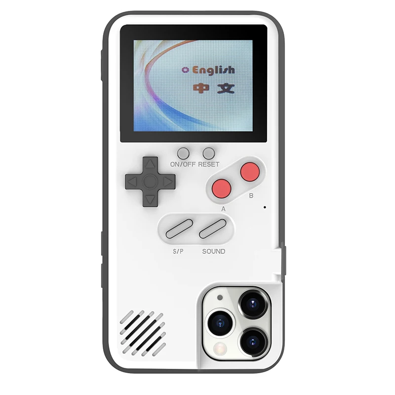Ear Full color display Game phone cases chargeable smartphone case gameboy phone case for iphone 11 pro