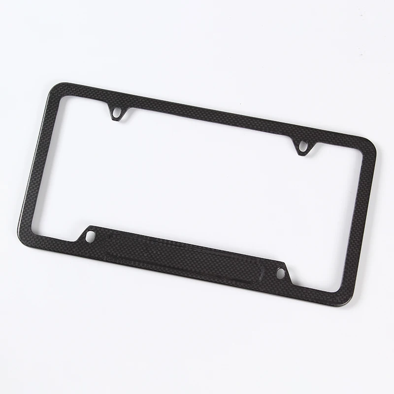 Factory Price Usa License Plate Frame Carbon Fiber Car Plate Number License Plate Frame