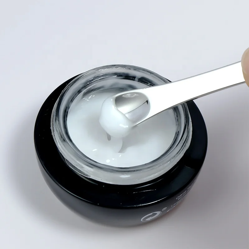 Luxury Gold Mini 6mm Black aluminum makeup metal spoon spatula