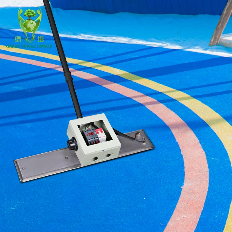 outdoor rubber granules playground paving tool heating plate