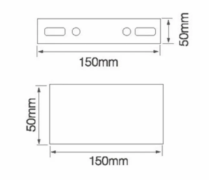 50MM Height metal square cabinet leg