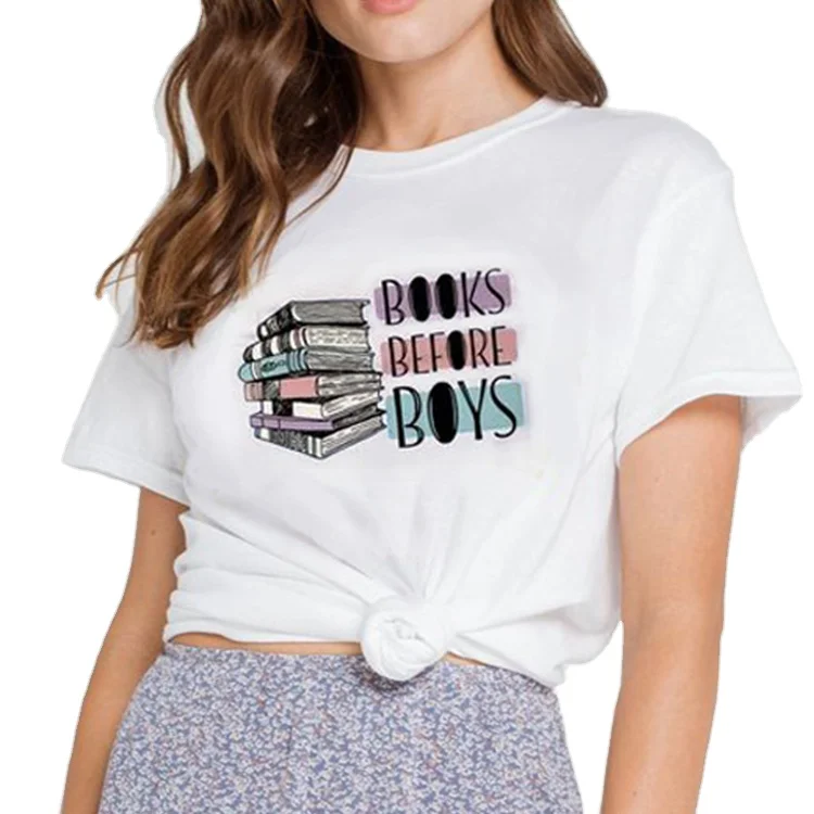 
Лидер продаж 2021, выполненная на заказ Высококачественная Женская Повседневная Праздничная футболка, одежда с индивидуальным принтом 