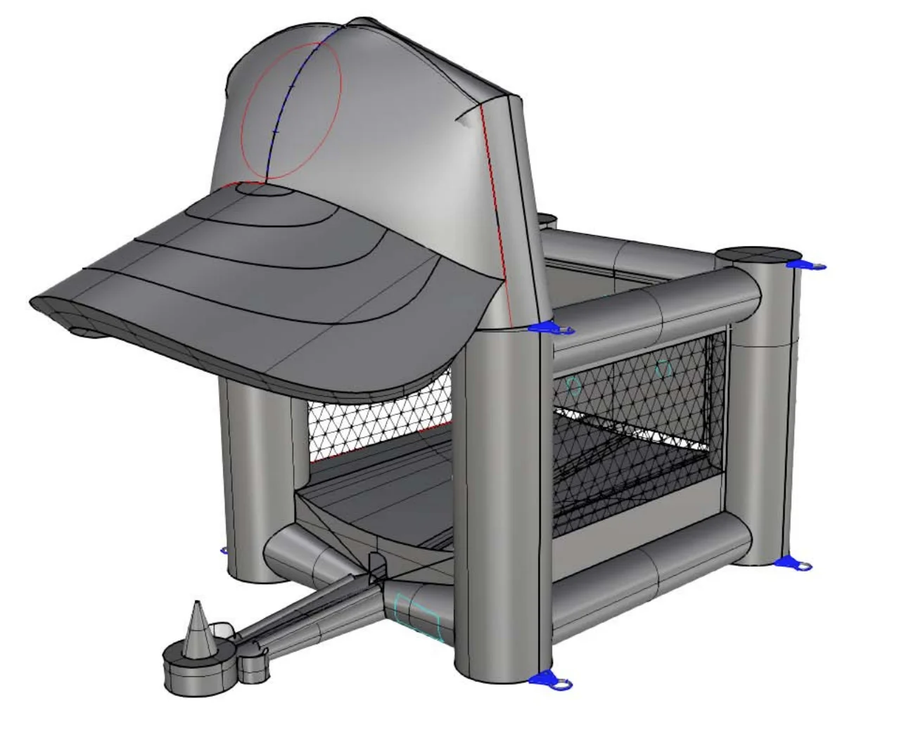 Inflatable Shooting Game Batter Up Inflatable All Star Slam Baseball For Sale