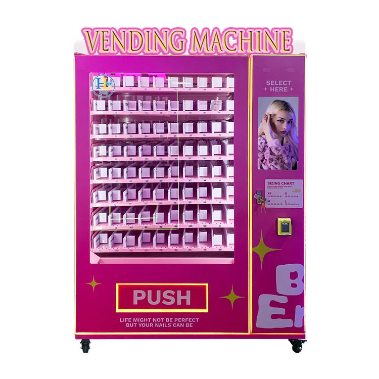 High Quality big vending machine with pusher rod Personalized appearance cosmetics vending machine for small business