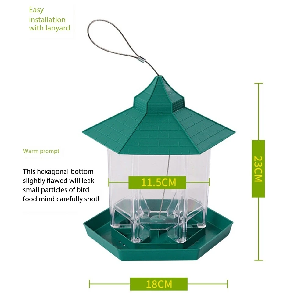 Bird Supplies Wholesale Hanging Large Capacity Parrot Hummingbird Outdoor Automatic Feeding Box