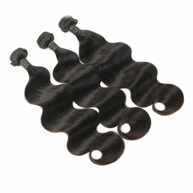 8 to 30 inch Length and Yes Virgin Hair bundles with closure, 100% Virgin Brazilian Human hair, Body Wave Remy hair extensions