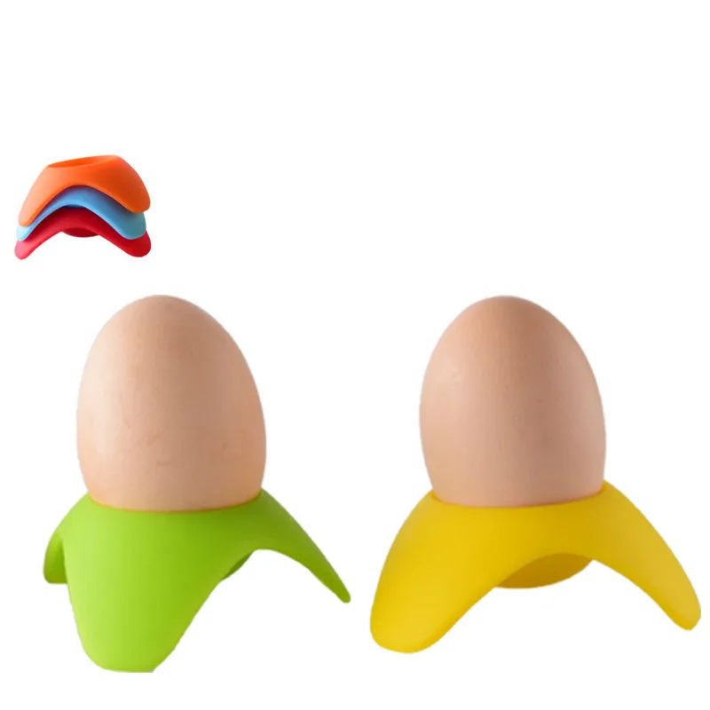Creative High Temperature Silicone Egg Cooker Eggs Bracket High Temperature Silicone Kitchen Gadget