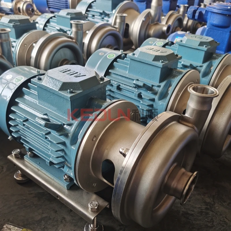 Stainless Steel Ss304 Ss316l Food Grade Milk Liquid Transfer Sanitary Centrifugal Pump With 3kw Motor