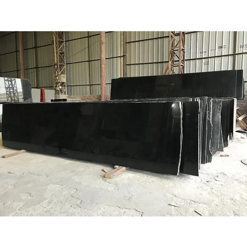 Manufacturing Natural Flooring Tiles Granite Worktops Kitchen Countertop Absolute Black Granite