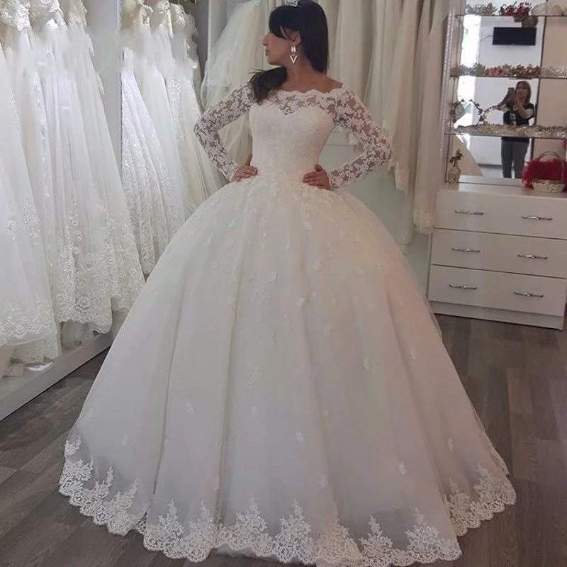 2021 hot luxury sparkly lace wedding dress bridal gown ball  wedding dress bridal gown