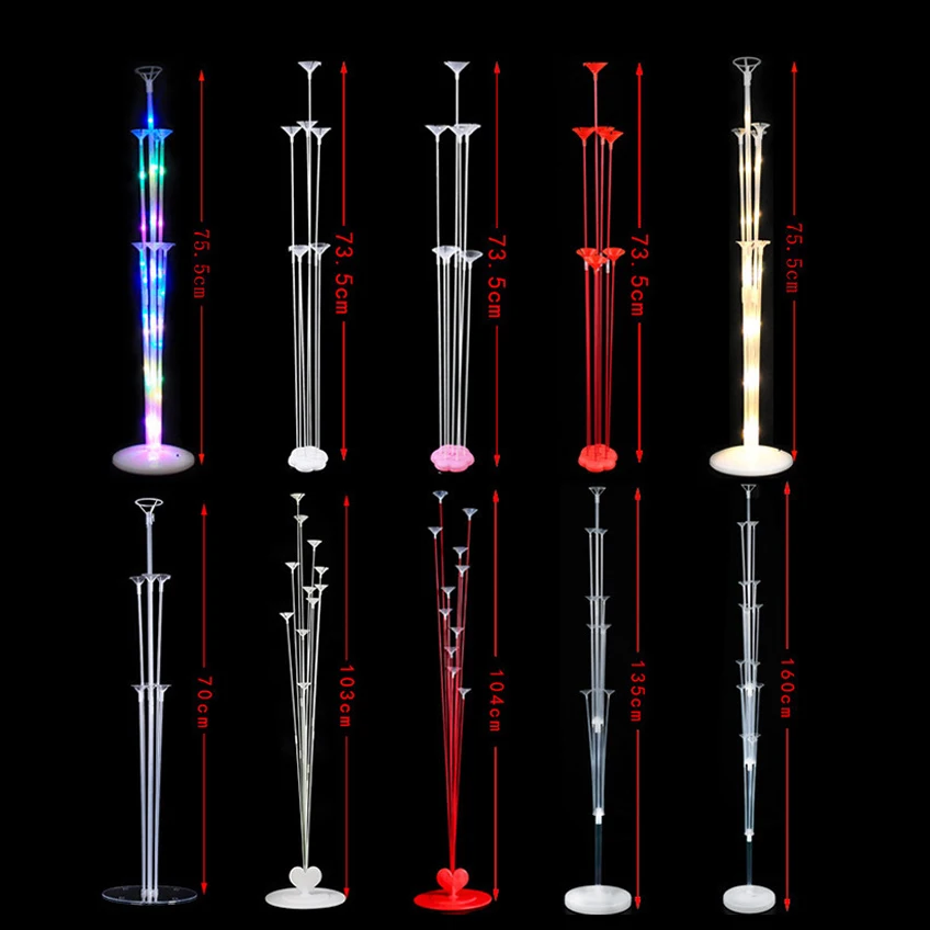 Wholesale Balloon Accessories Table Balloon Holder Column Hand Stick with Stand for Balloon
