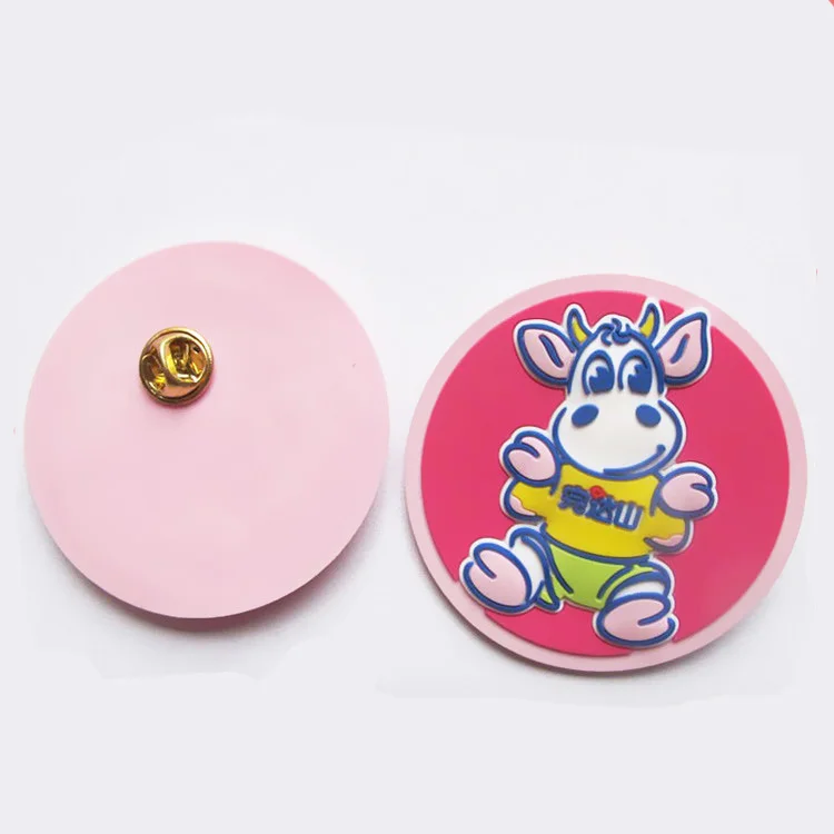 Custom plastic badge for kid, embossed plastic badges for clothes