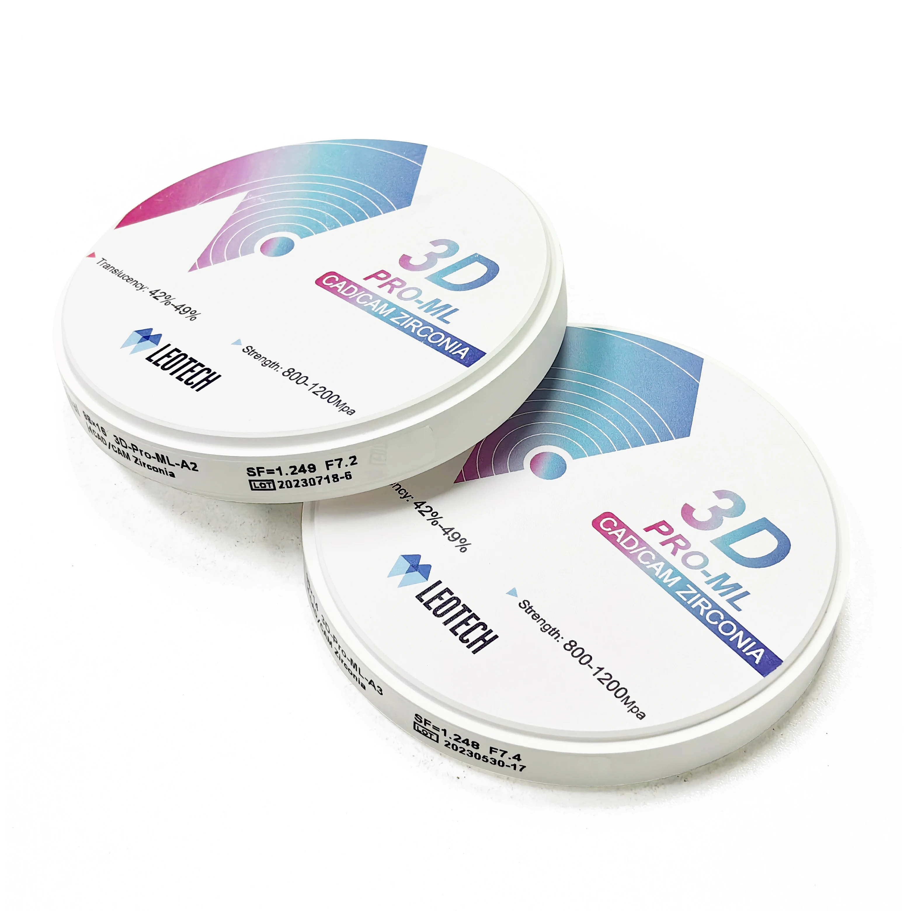 Хорошая цена стоматологический материал циркониевый блок 98 мм 3D pro многослойные циркониевые блоки