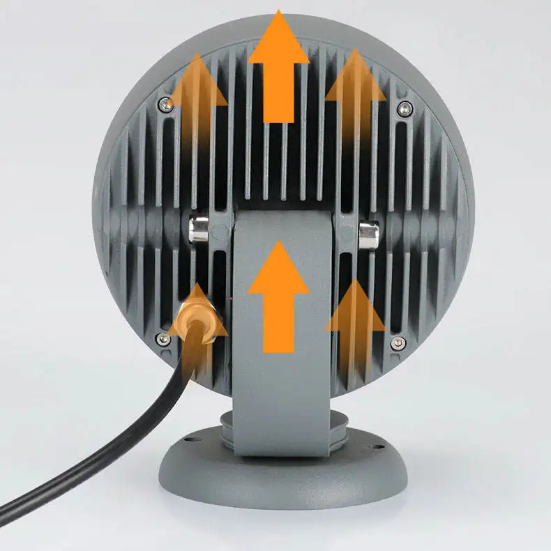 Cast Aluminum And Tempered Glass Home Led Spot Lanp Solar Projection Lights