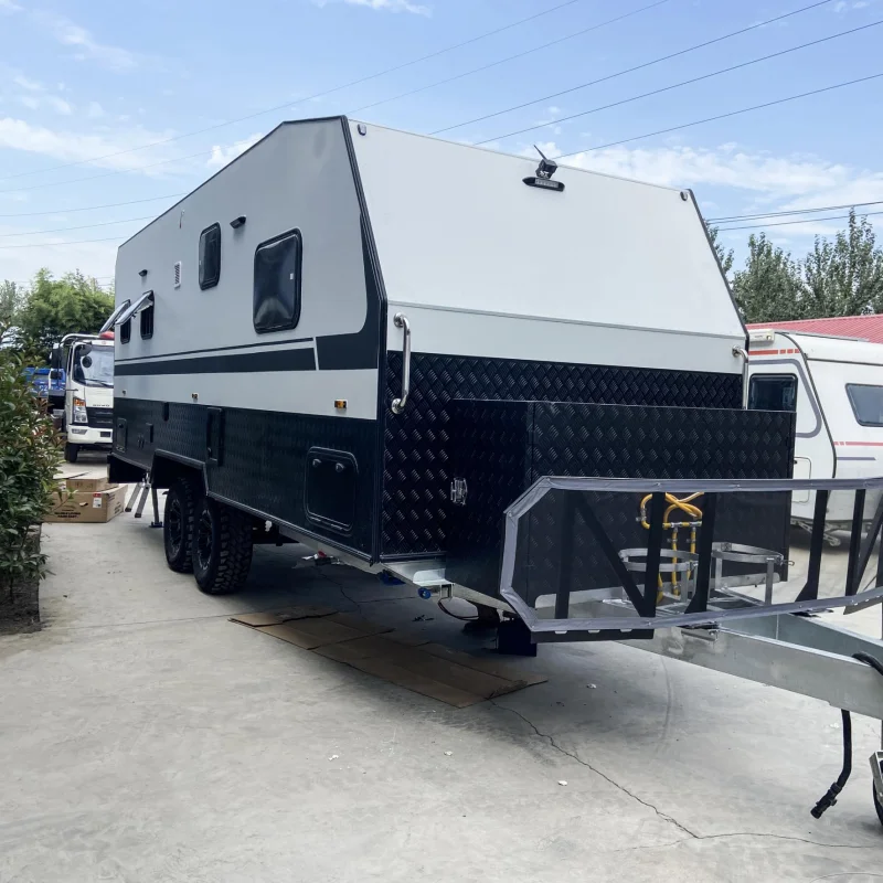 Customised Large space Caravan Camping Travel Multi-function Camper Trailer Expedition Truck Camper Off Road Caravan Van