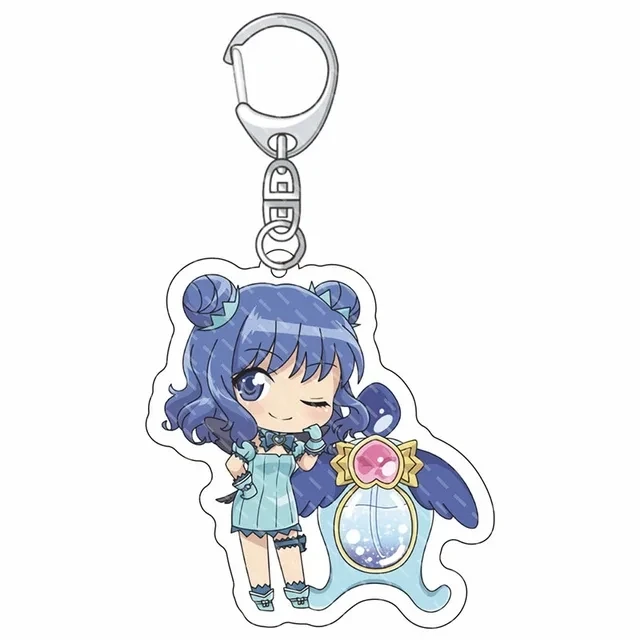 Anime Tokyo Mew Mew Acrylic Keychain Cartoon Figure Momomiya Ichigo Aizawa Minto Fuon Purin Retasu Pendant Keyring Jewelry Gifts