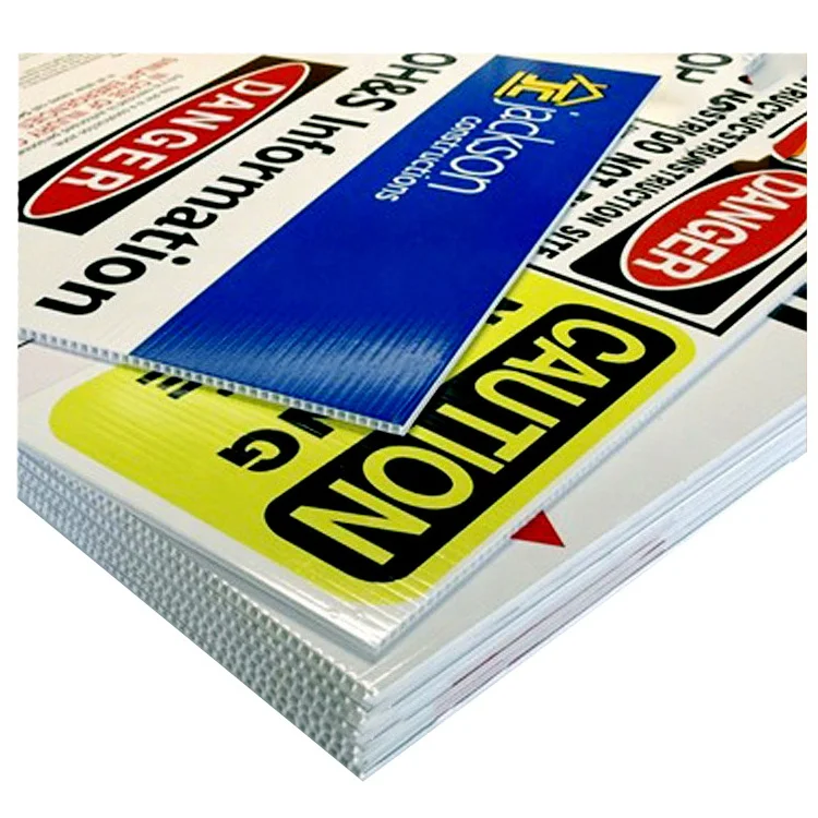 New good price  Customized printing and reliable  PP Corrugated plastic  corflute board correx correx plastic sheet