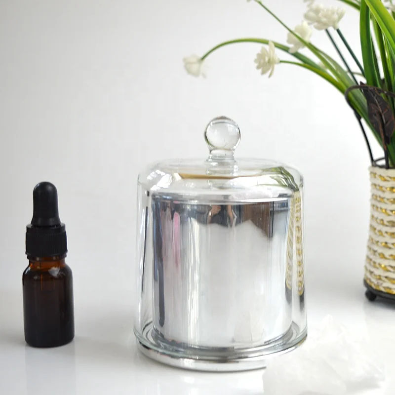 Гальваническое покрытие Ombre стеклянный колокольчик купол колокол со стеклянной основой подсвечник толстый