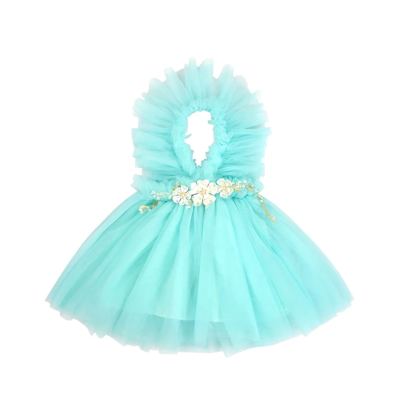 Girls Ruffled Tulle Dusty Rose Swan Dress birthday dress for 1 year baby girl dresses for weddings custom colors