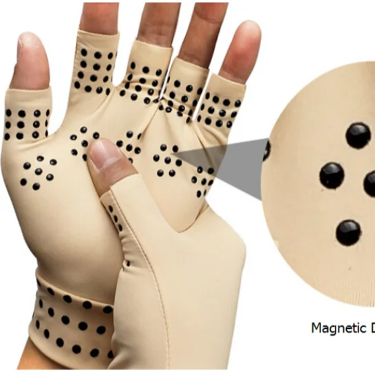 
Hot Selling Compression Arthritis Supports Joints Heal Therapy Pain Relief Magnetic Gloves 