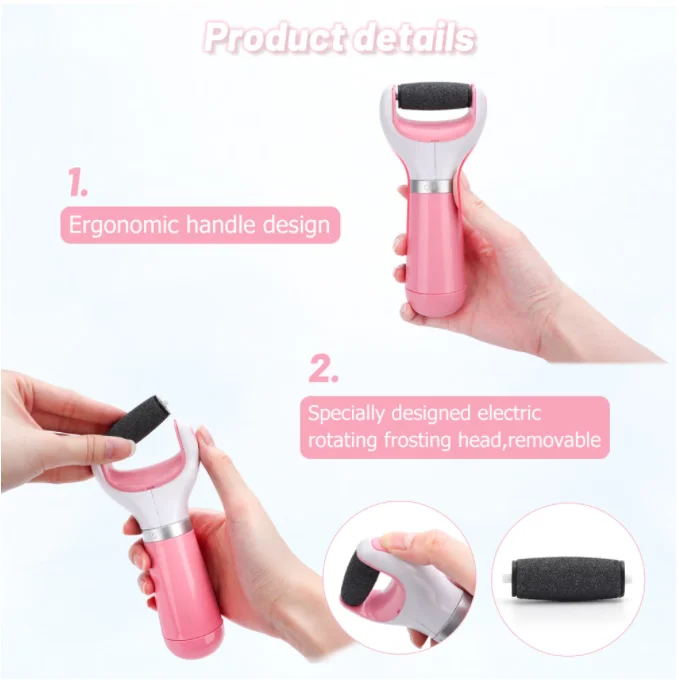 Mini Electric Foot File Pedicure Tool Remove Feet Dry Dead Skin Callus Grinder Foot Skin Clean Exfoliating Pedicure Machine